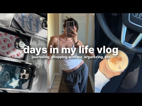 vlog: journaling again, shopping and organizing with me!