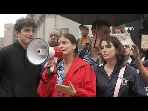 Brad Lander family joins rally demanding his RELEASE From ICE custody in NYC