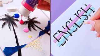 10 Art Hacks That Work Extremely Well  || Easy painting ideas for beginners  #drawing #art
