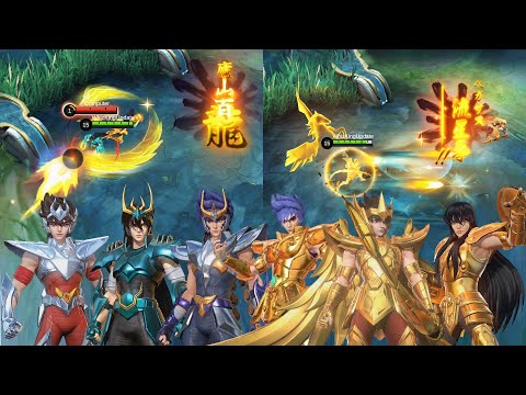 GAMEPLAY 6 SKIN SAINT SEIYA MOBILE LEGENDS - EFEK NYA KEREN PARAH! AUTO BELI NH KALAU GITU