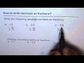 Converting Decimals to Mixed Numbers