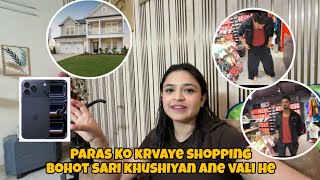 Paras Ko Karvaye Shopping😍 Bohot Sari Khushiyan ane Vali he🥰 SUPER HAPPY 