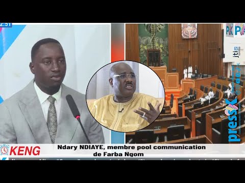 🔴DIRECT_ Ndary NGOM, membre pool communication FARBA NGOM sur la levée de l'immunité parlementaire.