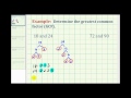 Finding the Greatest Common Factor
