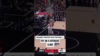 Wemby had 6 Blocks last night to win the series #nba