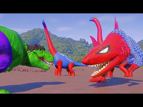 Spider-Man Dinosaur vs. Jurassic Park Dinosaurs: Ultimate Battle Royale