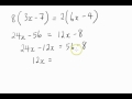 Solving Linear Equations Steps