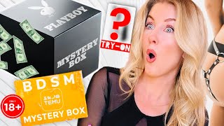 ‼️ ADULT XXX Mystery Box UNBOXING & TRY-ON! Playboy & Temu BDSM 😱 Let's have some FUN! 🔥