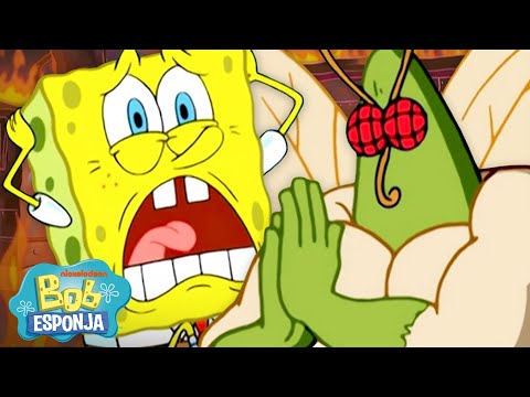 Bob Esponja Enlouquecendo por 10 Minutos Seguidos 🐞 | Bob Esponja em Português