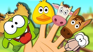 Learn Hindi With Om Nom | 🖐🏻 🐮Animal Finger Family | Learning Healthy Eating Habits With OM NOM