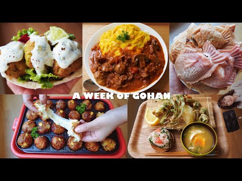 [A week of meals🌿] Edamame Falafel/ Wild greens Tempura/Escape from the city/ Cherry blossom Taiyaki