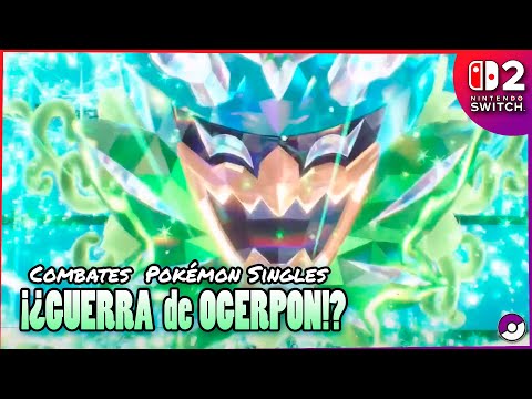 🍃💧¡GUERRA entre OGERPON!💧🍃 ~ COMBATES POKÉMON Escarlata y Púrpura en NINTENDO SWITCH 2.