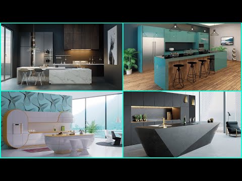 Modular Open Kitchen Interior Design Ideas - Modern Home Interior Island Kitchen Designs 2025