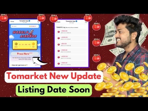 Tomarket 🍅 Latest Update | Tomarket Listing Coming Soon 🔜 Tomarket Weekly Airdrop New Update