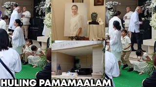 BUMUHOS NG LUHA sa LIBING NG INA ni MAR ROXAS NASI JUDY ARANETA ROXAS sa LOYOLA MEMORIAL PARK