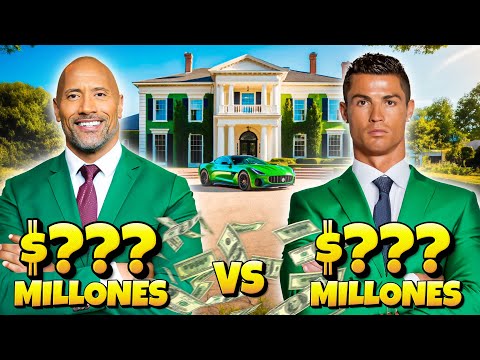The Rock vs Cristiano Ronaldo - ¿Quién tiene la fortuna más grande?