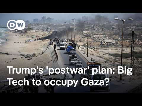 YouTube video thumbnail: What’s in Trump's Leaked Gaza Plan to Create a US 'Tech' hub and Forcibly Push Palestinians out?
