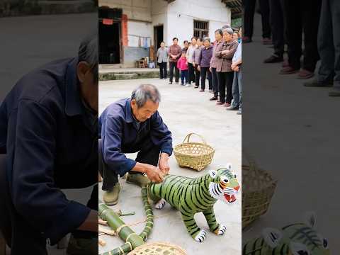 uncle make a tiger 🐅 by bambu #aivideo #shorts