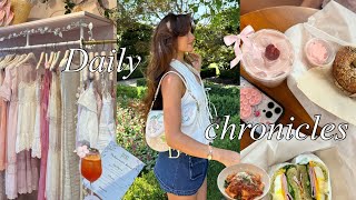 daily chronicles🕯️La events👛, girls night💫, garden walks🌱