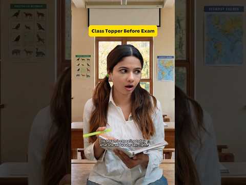 Class Topper before exams ๐ #deeshaumesh #comedy #kannada #relatable #exam #boardexam