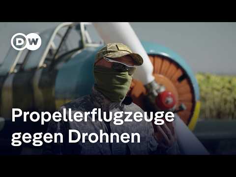 Ukraine: Propellerflugzeuge aus der Sowjet-Ära gegen Russlands Drohnen-Flut | DW Nachrichten