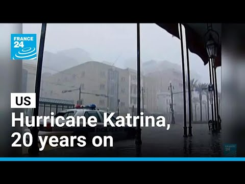 YouTube video thumbnail: US: New Orleans Marks 20th Anniversary of Hurricane Katrina