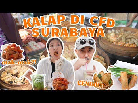 SERU BANGET!! PERTAMA KALI KE CFD SURABAYA #makananindonesia  #korean