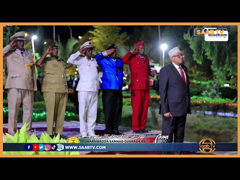 Madaxweynaha Jamhuuriyada Somaliland oo qaatay Salaanta Calanka