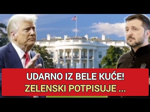 Udarno iz Bele kuće! Zelenski potpisuje istorijski sporazum!