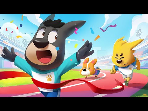 Hari Olahraga Seru 🏁| Animasi Lucu | Kartun Anak | Kepala Polisi Labrador | BabyBus Bahasa Indonesia