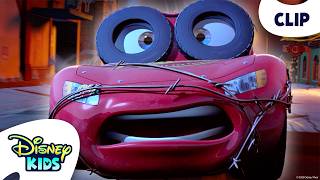 Lightning McQueen Crashes Through Radiator Springs!💥🚗 | Pixar's Cars | @disneykids