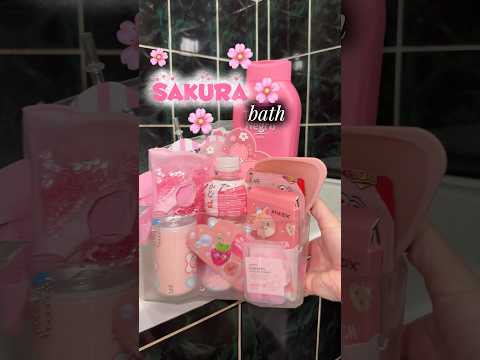 Sakura bath🌸🫧🛁 #bathroutine #bathday #bathtime #asmr
