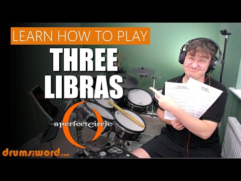 ★ Three Libras (A Perfect Circle) ★ Drum Lesson PREVIEW | How To Play Song (Josh Freese)