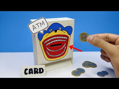 How to Make DIY Cardboard Atm Machine fromNew Shin Sonic Tapes Easy Crafts Ideas🤗