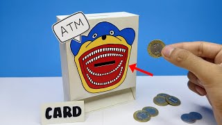How to Make DIY Cardboard Atm Machine fromNew Shin Sonic Tapes Easy Crafts Ideas🤗