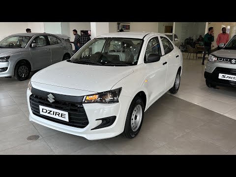 BASE MODEL OF NEW ✅ SAFEST SEDAN IN SEGMENT 🔥 2024 Maruti Suzuki Dzire LXi ♥️ Full Review In Hindi