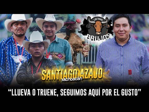 ¡LLUEVA, TRUENE O RELAMPAGUEE AQUI NO SE CANCELA EL JARIPEO! SANTIAGO AZAJO, MICHOACAN.