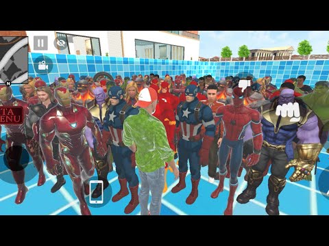 😱 Avengers ki Police Se Ladai Ho Gayi 💥🤯 Indian Theft Auto Simulator 💥 Indian Bike Driving 3d 