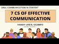The Seven C's of Communication