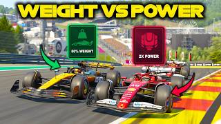 Double Power VS 50% Weight - Which Is Faster In F1 25?
