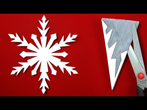 Easy Paper Snowflakes. How to make snowflakes out of paper. DIY Christmas snowflakes