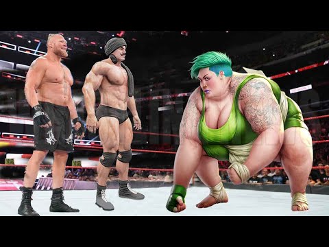 Sumo Girl vs Dara Singh Brock Lesnar Match