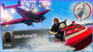 Destroying Oppressor Low IQ Griefers with a Jet ski (Seashark OP ?)