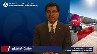 FRA Administrator Bose joins OLI in kicking off Rail Safety Week. "See tracks, think trains!"