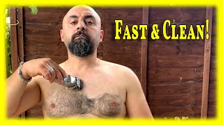 Quick Chest Shave – Clean in Minutes!