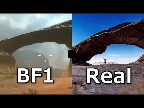 BF1 Map Locations In Real Life バトルフィールド1のマップを現実比較すると