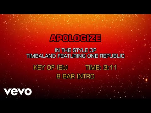 Timbaland, OneRepublic – Apologize (Karaoke)