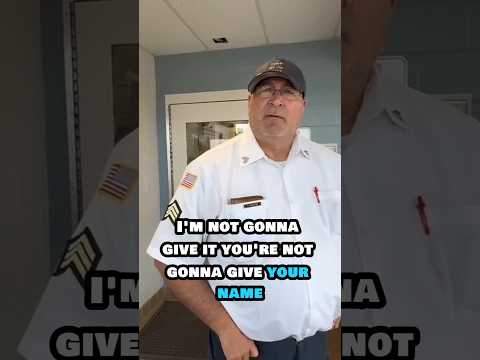 Corrections Officer Refuses To Answer Questions!