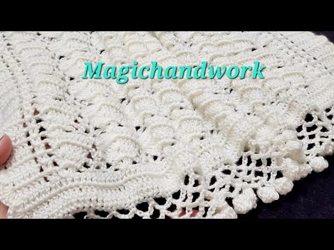 🌼 क्रोशिया लेडीज शॉल, Leaf Shawl patterns, Crochet Ladies Scarf patterns, Crochet blanket patterns