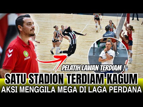 AKSI DEBUT MEGAWATI BIKIN KAGUM🔥 PELATIH LAWAN SAMPAI TERDIAM‼️ SPIKE KERAS MEGAWATI JD BUKTI NYATA💥